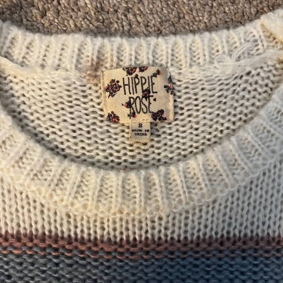 Hippie Rose Striped Sweater - Picture 2 of 2